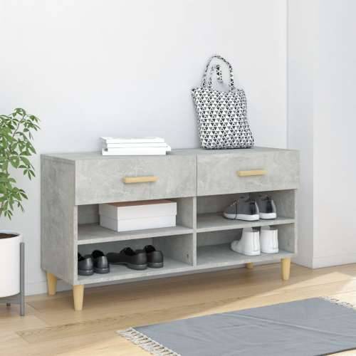 Ormarić za cipele boja betona 102x35x55 cm konstruirano drvo - Beton siva 1 Cijena