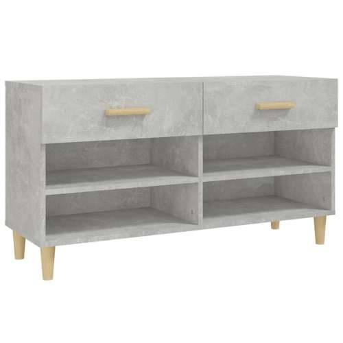 Ormarić za cipele boja betona 102x35x55 cm konstruirano drvo - Beton siva 1 Cijena