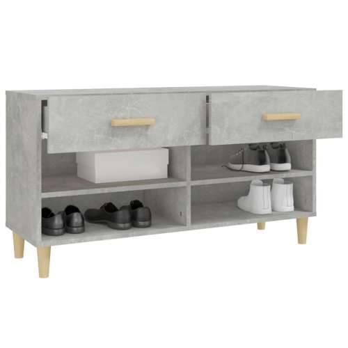 Ormarić za cipele boja betona 102x35x55 cm konstruirano drvo - Beton siva 1 Cijena