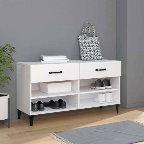 Ormarić za cipele bijela 102x35x55 cm od konstruiranog drva - Bijela 1 Cijena
