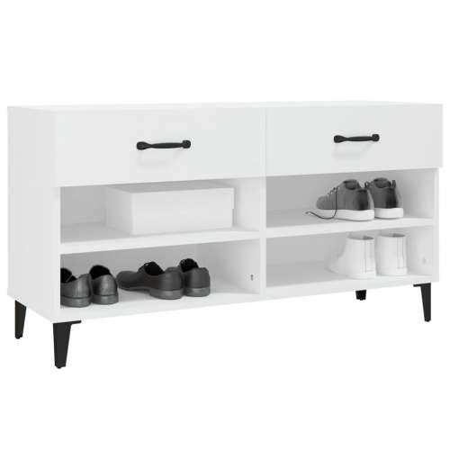 Ormarić za cipele bijela 102x35x55 cm od konstruiranog drva - Bijela 1 Cijena