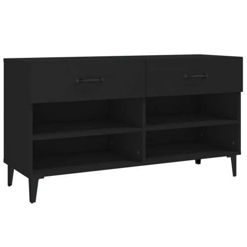 Ormarić za cipele Crno 102x35x55 cm od konstruiranog drva - Crna 1 Cijena