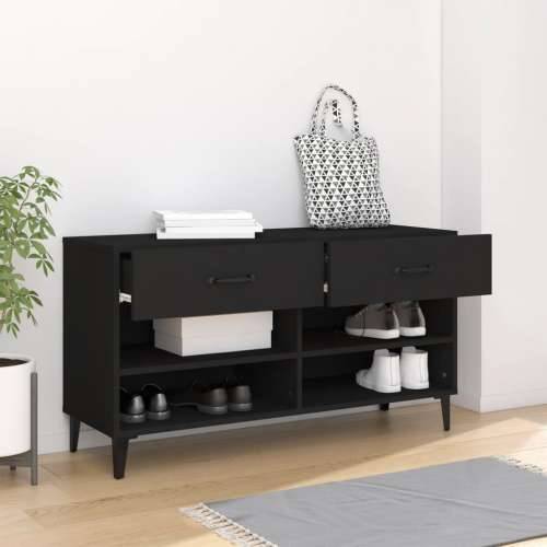Ormarić za cipele Crno 102x35x55 cm od konstruiranog drva - Crna 1 Cijena