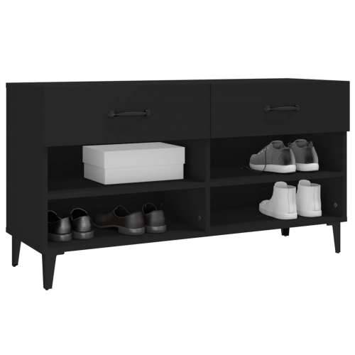 Ormarić za cipele Crno 102x35x55 cm od konstruiranog drva - Crna 1 Cijena