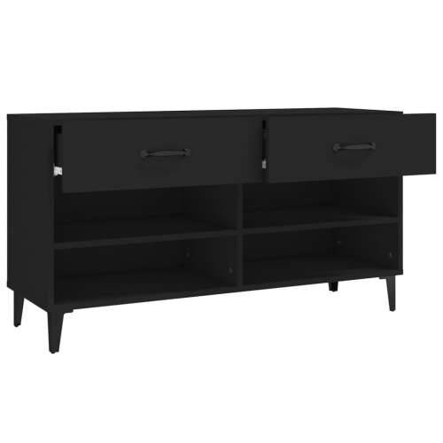 Ormarić za cipele Crno 102x35x55 cm od konstruiranog drva - Crna 1 Cijena
