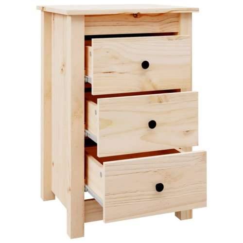 Noćni ormarići 2 kom 40x35x61,5 cm od masivne borovine - Prirodna 2 Cijena