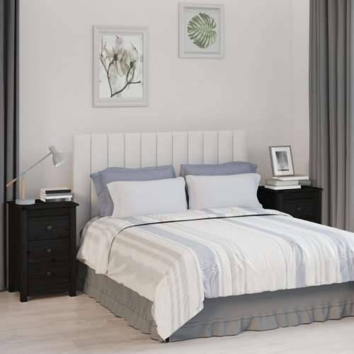 Noćni ormarići 2 kom Crno 40x35x61,5 cm od masivne borovine - Crna 2 Cijena