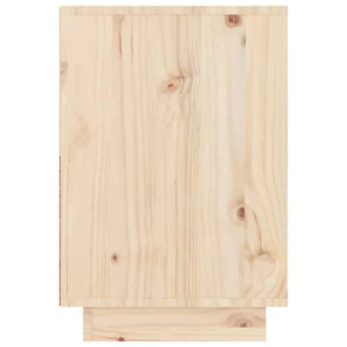 Noćni ormarić 60 x 34 x 51 cm od masivne borovine - Prirodna 1 Cijena