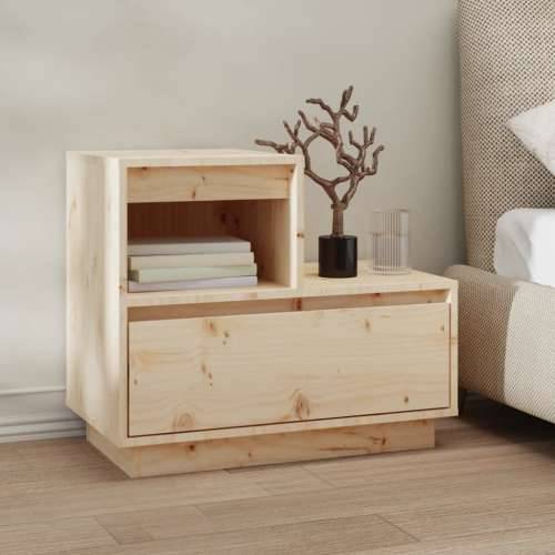 Noćni ormarići 2 kom 60 x 34 x 51 cm od masivne borovine - Prirodna 2 Cijena