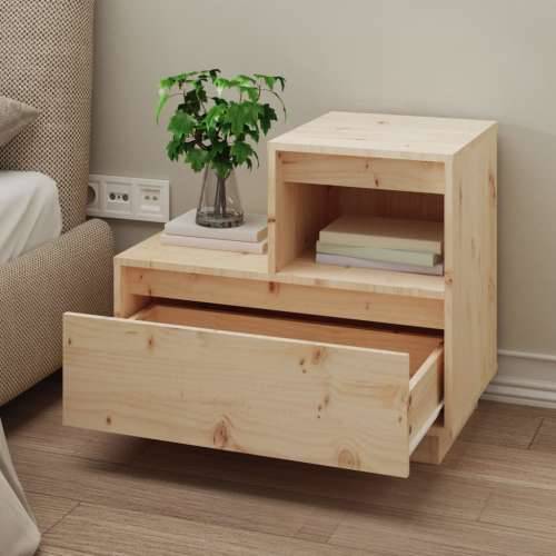 Noćni ormarići 2 kom 60 x 34 x 51 cm od masivne borovine - Prirodna 2 Cijena