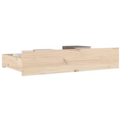 Ladice za krevet 4 kom od masivne borovine - Prirodna 90 x 57 x 18 cm Cijena
