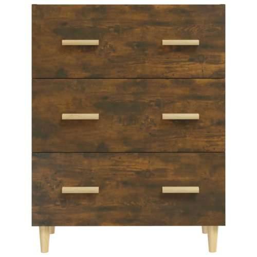 Komoda boja dimljenog hrasta 70x34x90 cm od konstruiranog drva - Dimljeni hrast 1 Cijena