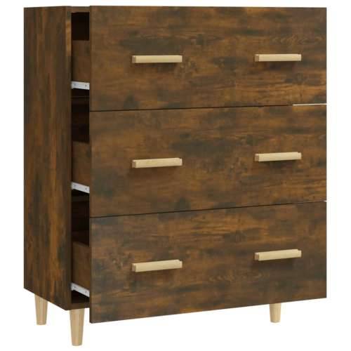Komoda boja dimljenog hrasta 70x34x90 cm od konstruiranog drva - Dimljeni hrast 1 Cijena