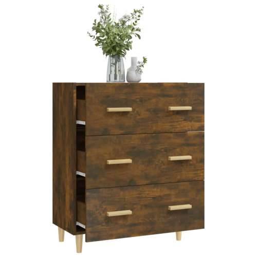 Komoda boja dimljenog hrasta 70x34x90 cm od konstruiranog drva - Dimljeni hrast 1 Cijena