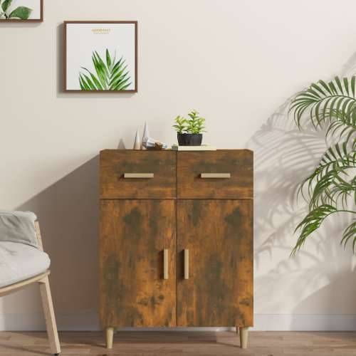 Komoda boja dimljenog hrasta 69,5x34x89 cm konstruirano drvo - Dimljeni hrast 1 Cijena