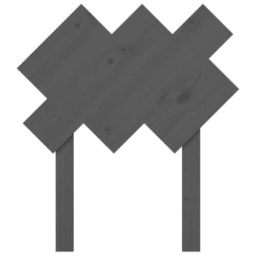 Uzglavlje za krevet sivi 72,5x3x81 cm od masivne borovine - Siva 72.5 x 81 cm 1 Cijena