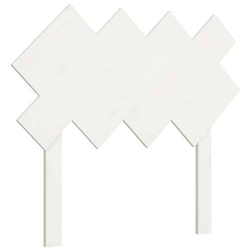 Uzglavlje za krevet Bijela 92x3x81 cm od masivne borovine - Bijela 92 x 81 cm 1 Cijena