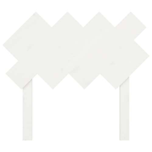 Uzglavlje za krevet Bijela 92x3x81 cm od masivne borovine - Bijela 92 x 81 cm 1 Cijena