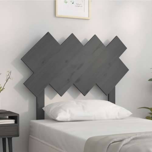 Uzglavlje za krevet sivi 92x3x81 cm od masivne borovine - Siva 92 x 81 cm 1 Cijena