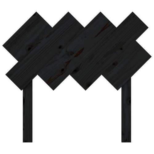 Uzglavlje za krevet Crno 92x3x81 cm od masivne borovine - Crna 92 x 81 cm 1 Cijena