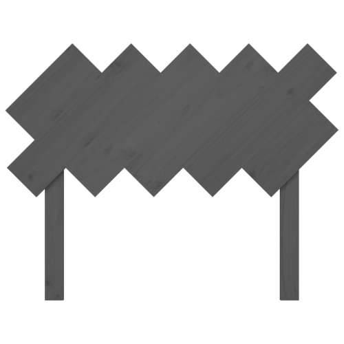 Uzglavlje za krevet sivi 104x3x80,5 cm od masivne borovine - Siva 104 x 80.5 cm 1 Cijena