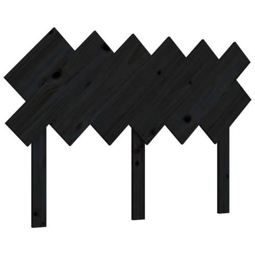 Uzglavlje za krevet Crno 122,5x3x80,5 cm od masivne borovine - Crna 122.5 x 80.5 cm 1 Cijena