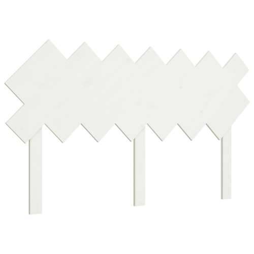 Uzglavlje za krevet Bijela 141x3x80,5 cm od masivne borovine - Bijela 141 x 80.5 cm 1 Cijena