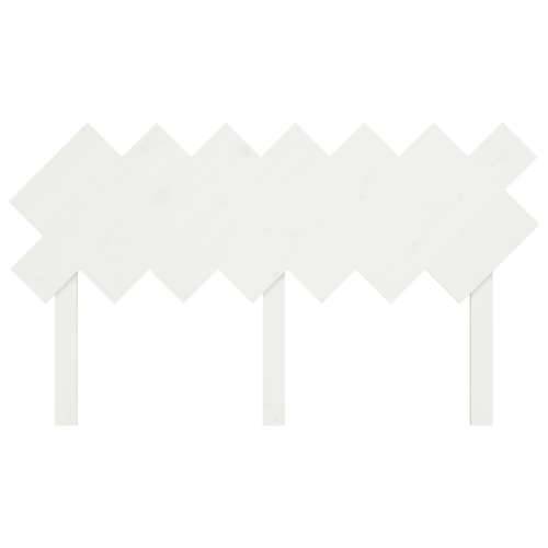 Uzglavlje za krevet Bijela 141x3x80,5 cm od masivne borovine - Bijela 141 x 80.5 cm 1 Cijena