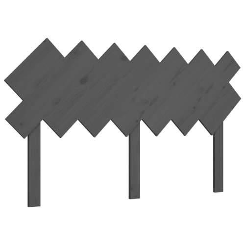 Uzglavlje za krevet sivi 151,5x3x81 cm od masivne borovine - Siva 151.5 x 81 cm 1 Cijena