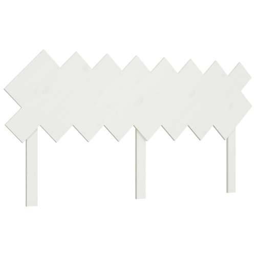 Uzglavlje za krevet Bijela 159,5x3x80,5 cm od masivne borovine - Bijela 159.5 x 80.5 cm 1 Cijena