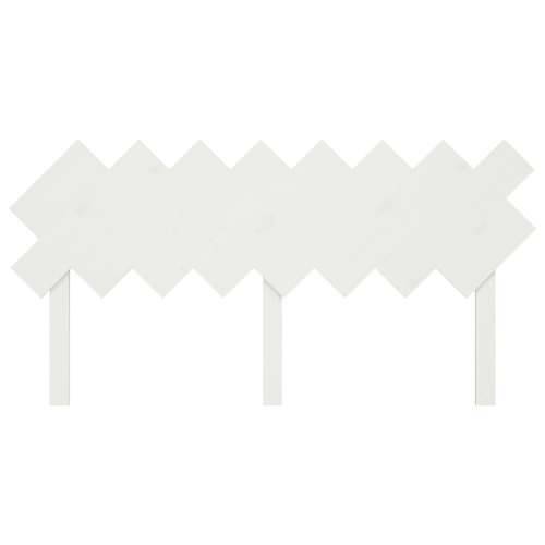 Uzglavlje za krevet Bijela 159,5x3x80,5 cm od masivne borovine - Bijela 159.5 x 80.5 cm 1 Cijena