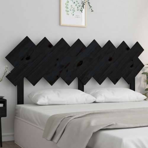 Uzglavlje za krevet Crno 159,5x3x80,5 cm od masivne borovine - Crna 159.5 x 80.5 cm 1 Cijena