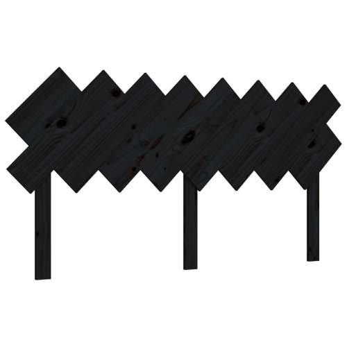 Uzglavlje za krevet Crno 159,5x3x80,5 cm od masivne borovine - Crna 159.5 x 80.5 cm 1 Cijena