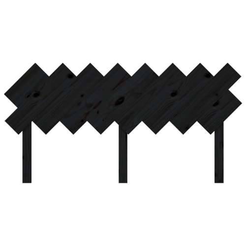 Uzglavlje za krevet Crno 159,5x3x80,5 cm od masivne borovine - Crna 159.5 x 80.5 cm 1 Cijena