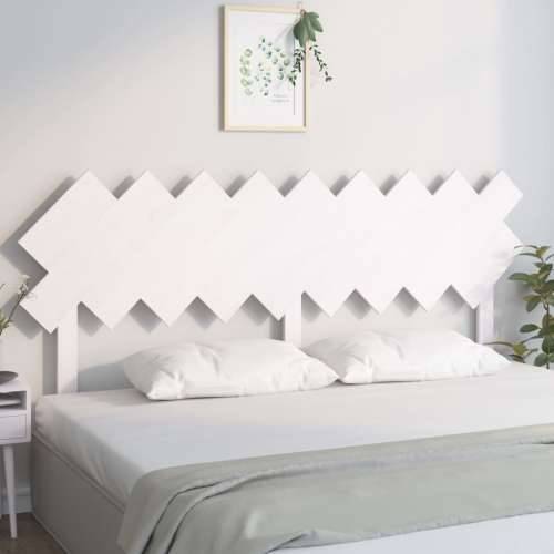 Uzglavlje za krevet Bijela 178x3x80,5 cm od masivne borovine - Bijela 178 x 80.5 cm 1 Cijena