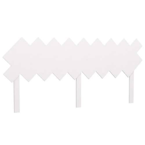 Uzglavlje za krevet Bijela 178x3x80,5 cm od masivne borovine - Bijela 178 x 80.5 cm 1 Cijena