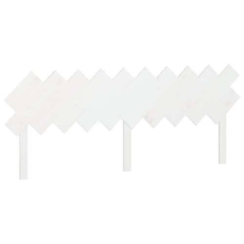 Uzglavlje za krevet Bijela 196x3x80,5 cm od masivne borovine - Bijela 196 x 80.5 cm 1 Cijena