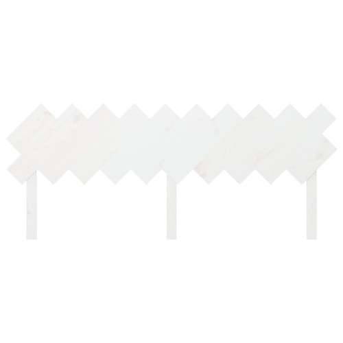Uzglavlje za krevet Bijela 196x3x80,5 cm od masivne borovine - Bijela 196 x 80.5 cm 1 Cijena