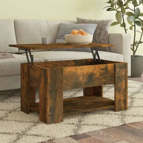 Stolić za kavu boja hrasta 79 x 49 x 41 cm konstruirano drvo - Dimljeni hrast 79 x 49 x 42.5 cm 1 Cijena