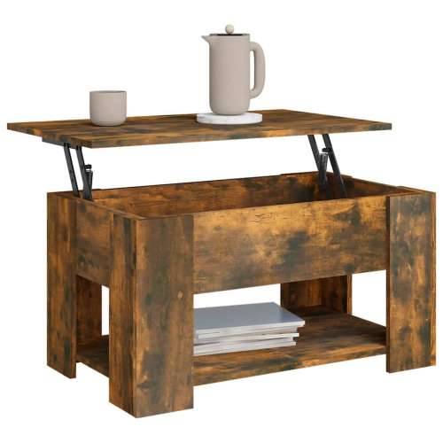 Stolić za kavu boja hrasta 79 x 49 x 41 cm konstruirano drvo - Dimljeni hrast 79 x 49 x 42.5 cm 1 Cijena