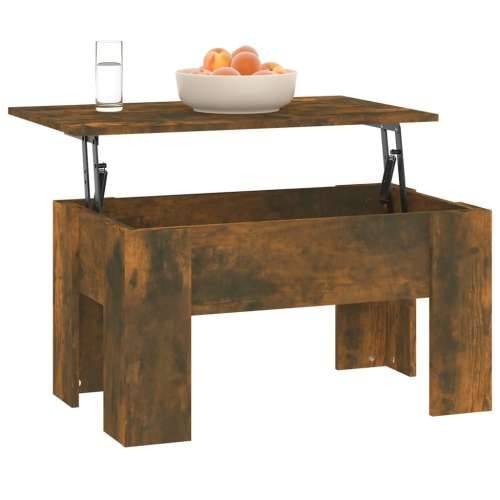 Stolić za kavu boja hrasta 79 x 49 x 41 cm konstruirano drvo - Dimljeni hrast 79 x 49 x 42.5 cm 1 Cijena