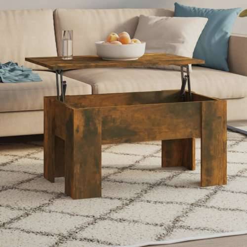 Stolić za kavu boja hrasta 79 x 49 x 41 cm konstruirano drvo - Dimljeni hrast 79 x 49 x 42.5 cm 1 Cijena