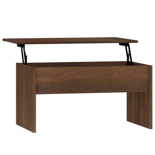 Stolić za kavu Smeđa hrasta 80x50,5x41,5 cm konstruirano drvo - Smeđi hrast 80 x 50 x 41.5 cm 1 Cijena