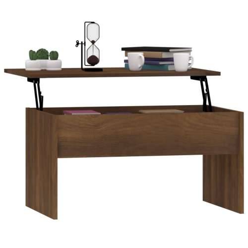 Stolić za kavu Smeđa hrasta 80x50,5x41,5 cm konstruirano drvo - Smeđi hrast 80 x 50 x 41.5 cm 1 Cijena