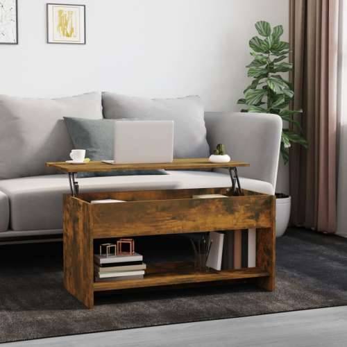 Stolić za kavu boja hrasta 102x50x52,5 cm konstruirano drvo - Dimljeni hrast 102 x 50 x 52.5 cm 1 Cijena
