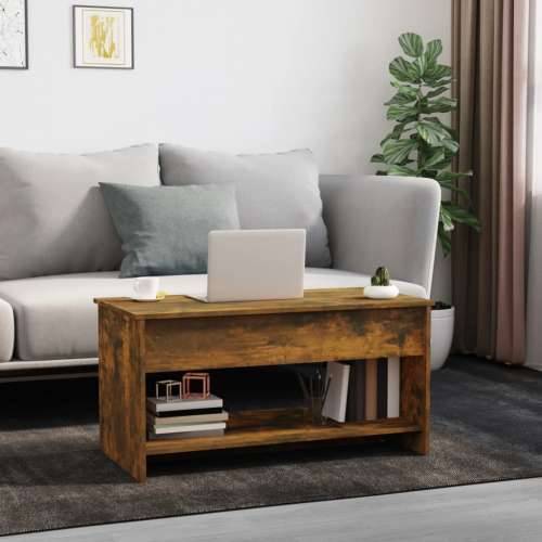 Stolić za kavu boja hrasta 102x50x52,5 cm konstruirano drvo - Dimljeni hrast 102 x 50 x 52.5 cm 1 Cijena