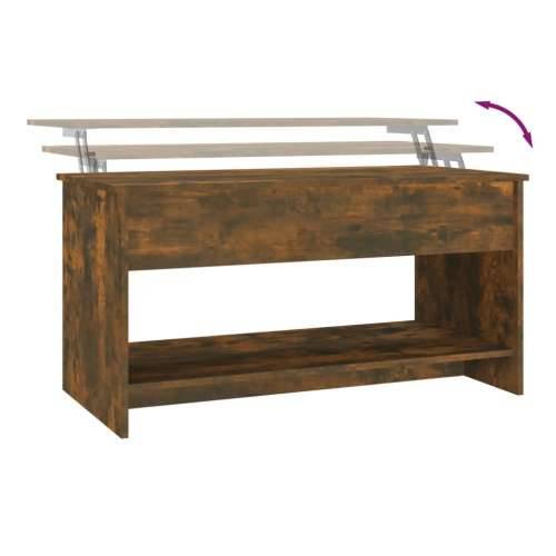 Stolić za kavu boja hrasta 102x50x52,5 cm konstruirano drvo - Dimljeni hrast 102 x 50 x 52.5 cm 1 Cijena