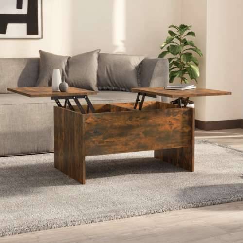Stolić za kavu boja hrasta 80x50x42,5 cm konstruirano drvo - Dimljeni hrast 80 x 50 x 42.5 cm 1 Cijena