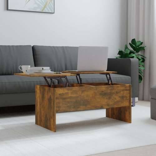 Stolić za kavu boja hrasta 102x50,5x46,5 cm konstruirano drvo - Dimljeni hrast 102 x 50 x 46.5 cm 1 Cijena