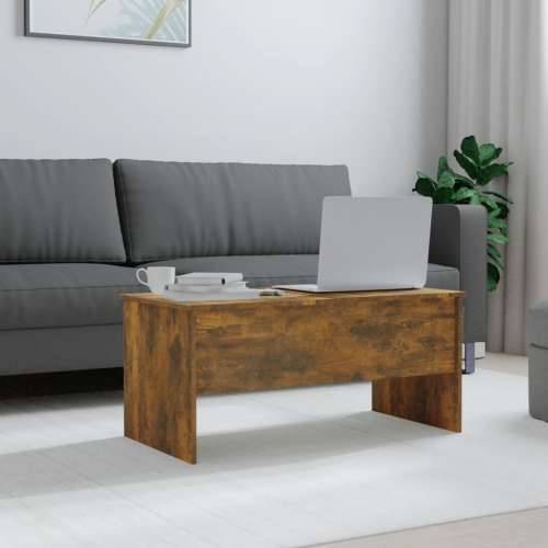 Stolić za kavu boja hrasta 102x50,5x46,5 cm konstruirano drvo - Dimljeni hrast 102 x 50 x 46.5 cm 1 Cijena